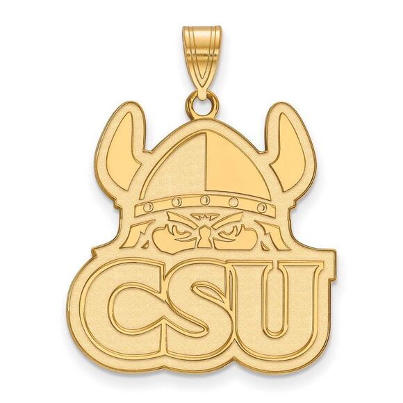 14k Gold Plated Silver Cleveland State XL Pendant
